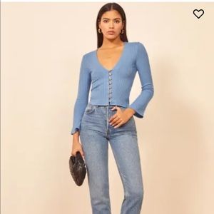 Reformation Gellar Knit Top